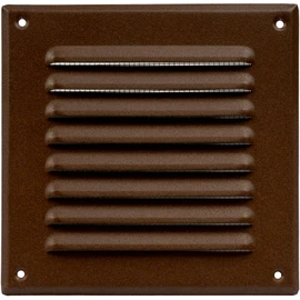 ECOPRO VENT Brown Metal 5"x5" Inch Square Ventilation Grille - Inside/Outside use - (Grille: 4.75"x4.75" / Cover Area: 6.5"x6.5") - Air Vent Louver - Available 9 Sizes / 2 Types / 3 Colors.