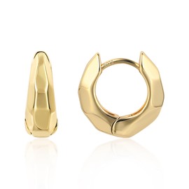 Gold Hoop Earrings for Women, Small Gold Chunky Hoop Earrings Small Gold Thick Hoop Earrings Small Thick Hoop Earrings Small Huggie Hoop Earrings for Women Girls