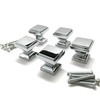Southern Hills Polished Chrome Square Cabinet Knobs - Pack of