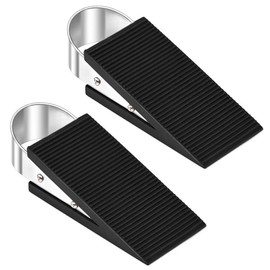 Geila Door Stop Wedge 2 Pack Large Heavy Duty Rubber Door Stop Anti Slip for Office and Home (Pack of 2)