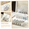 LABRIMP Cable Storage Organizer Box Transparent Dustproof and Moisture Multi