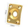 4Pcs Jack Plates Rectangle Guitar Pickup Output Jacks Guitar Jack