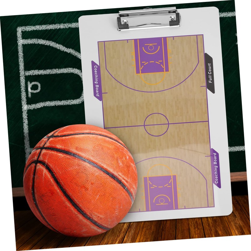 WHAMVOX Basketball Coaching Board Clipfolder Clipboard for Playbook Scorebook Portable