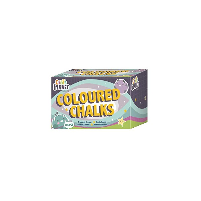 Craft Planet Bulk Chalk, Multicoloured, Pack Of 100, Art &