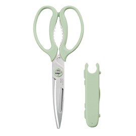 Plus Kitchen Scissors Cooking Scissors Peeler Disassembly Dishwasher Safe Fit Cut Curve Multifunctional Cooking Scissors Pistachio Green SC-200SWM 35-708