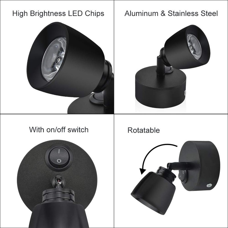 Luxvista 3W RV Reading LED Lamp - 12V Motorhome Recessed