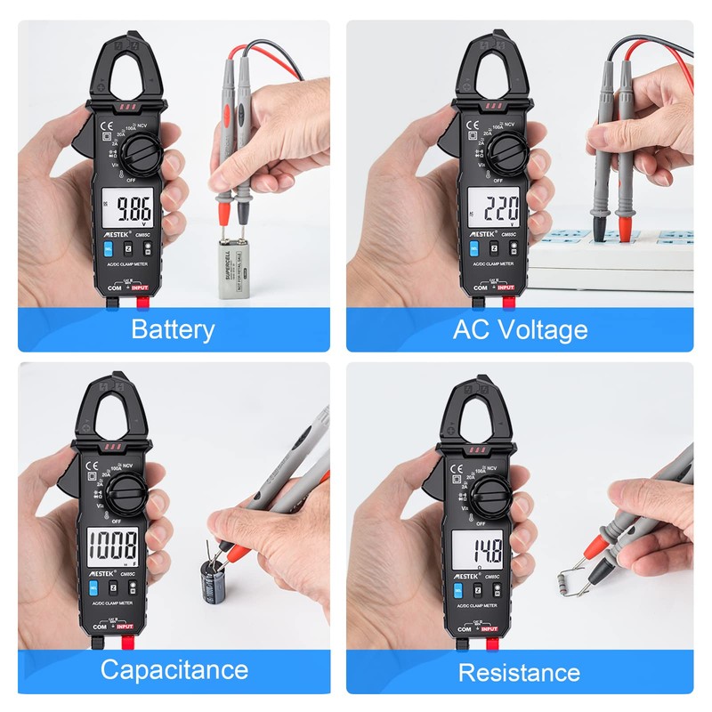 Current Clamp Digital Clamp Multimeter MESTEK AC DC Clamp Multimeter