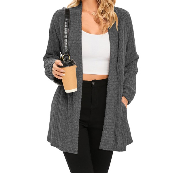 iChunhua Womens Cardigan Long Open Front Lightweight Ladies Longline Cardigans