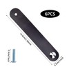 ZEACCT 6 Pcs Leather Drawer Pull, Drawer Pulls Handmade Leather,