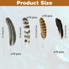 40Pcs Turkey Feathers for Crafting, Natural Pheasant Feathers Hat Feathers,