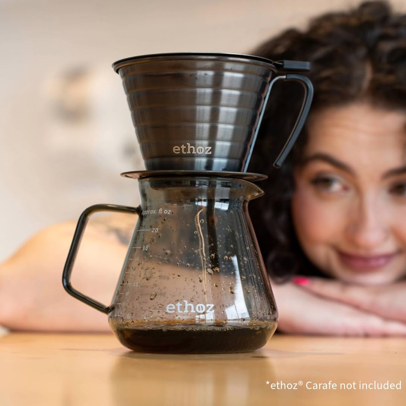 Ethoz® Pour Over Coffee Maker – Sustainable Stainless Steel Pour