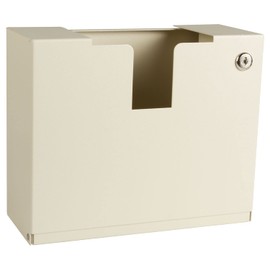 Post Medical Sharps Container Cabinet - Wall Mounted Metal Cabinet Holds 1 or 1.5 Gallon Biohazard Containers - Durable Powder-Coated 18 gauge Steel