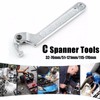 SEIWEI C Spanner Tool, 115-170mm Adjustable Hook Wrench Chrome Vanadium