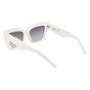 KARL LAGERFELD Women's KL6158S Sunglasses, White, One Size