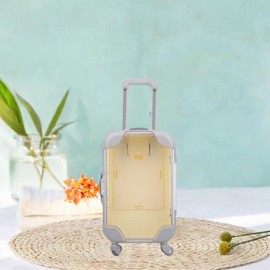 Sharplace Mini Suitcase Party Favor Box 17 to 18in Doll Rolling Mini Suitcases for Party Favors