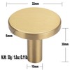 Pack of 4, Brushed Brass Decorative Wall Hooks, 32mm x
