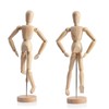 Wooden Model Doll 30 cm Adjustable Mannequin with Base for