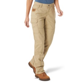 Wrangler Riggs Workwear Women's Ranger Cargo Pant, Golden Khaki, 20W x 30L