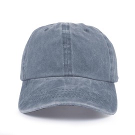 Vintage Baseball Cap for Men Women Washed Cotton Low Profile Adjustable Distressed Golf Dad Hat Grey