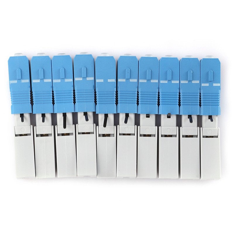 10Pcs Fiber Optic Quick Connector UPC FTTH SC/APC Embedded Fast