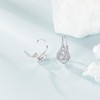POPLYKE Sterling Silver Celtic Hoops Earrings Small Celtic Knot Huggie