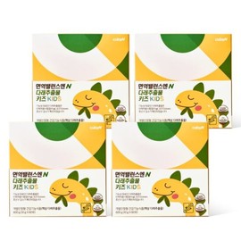 Q&I Immune Balance Daerae Extract Kids 60 Packets (4 Boxes, 4 Month Supply, Green Grape Flavor) / 큐비앤 면역밸런스 다래추출물 키즈 60포 4박스 4개월분 청포도맛