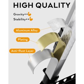 Nicpro Art Easel for Painting with Bag, Aluminum Metal Tripod Easel Stand for Sign, Silver Artist Easels Adjustable Height from17 to 66" for Table-Top/Floor Painting, Drawing, Display, Poster, Canvas