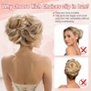 Short Combs Messy Curly Wavy Hair Extensions Bun Piece Up