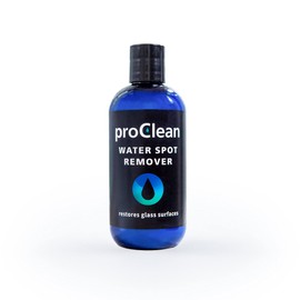 Glas Weld ProClean Water Spot Remover, Hard Stain Remover for Glass,Remove Stubborn Spots on Glass, Remove Shower Door Glass and Window Water-Based Biodegradable NO Acid. (8 OZ)