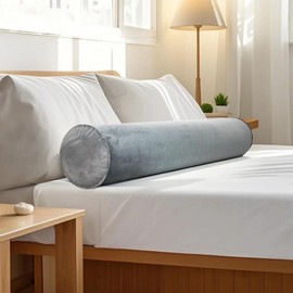 YEEKORO Inflatable Body Pillow for Adults Kids, 47 Inch Body Pillows for Side Sleeper, Travel Body Pillow for Bed, Long Bolster Pillow Round Cervical Cylinder Pillow for Sleeping