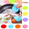 Silicone Dish Scrubber Pads Multipurpose Washing Brush for Dishes, Fruits