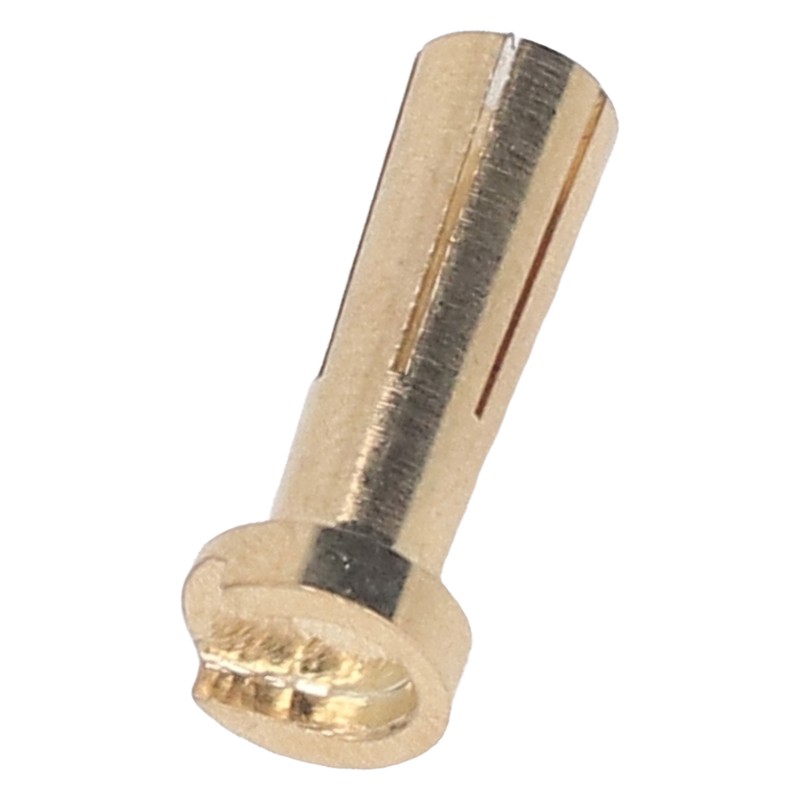 50 Pcs 5mm Battery Connector Plug 5mm Brass High Hardness