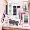 Cluster Eyelashes, Pack of 72 Eyelash Clusters for DIY Eyelash