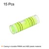HARFINGTON 15pcs Small Cylindrical Bubble Level Vials 9.5x30mm PMMA Mini