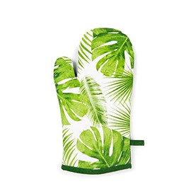 Excelsa Foliage Oven Glove, One Size, 100% Cotton Lining, Polyester Filling