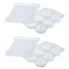 Richell 30 Subdivided Freezing Finger Food Tray, Circle, 4) 1.0