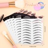 MWOOT 4D Hair-like Eyebrow Tattoo Stickers, 6 Sheets Waterproof Eyebrow