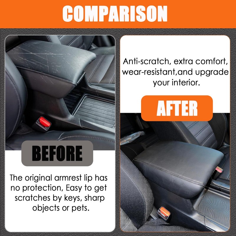 ANMOSVO for Honda CRV 2017-2022 Center Console Cover - Vegan