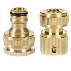 Faucet Nipple Faucet Hose Joint Faucet Connector Sprinkler Nipple 1/2 and 3/4 Inch Suitable for Washing Machine, Dishwasher, Garden Irrigation Hose Connection Car Wash Connector Hose