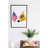 Zigvert America & New Jersey Twin Desk Flag, US New