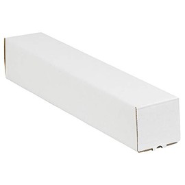Ship Now Supply SNM3343 Square Mailing Tubes, 3" x 3"x 43", Oyster White (Pack of 25)