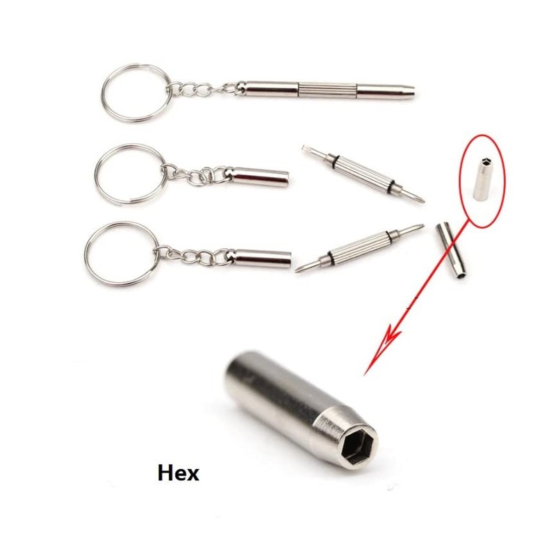 2 x Mini 3in1 Screwdriver Glasses Phone Watch Screw Repair