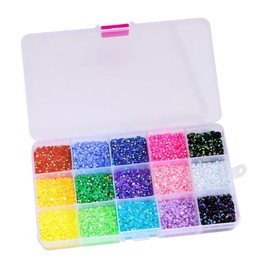 Outanaya Nail Charms and Rhinestones for Nail Art Jelly Flatback Gems for Home Use Parties and Professional Salons Easy to Apply for Stunning Designs