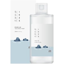 ROUND LAB Dokdo Toner | Exfoliate daed skin cells, Replenish skin with long lasting moisture, Hydrating, Watery Type Toner (6.76fl.oz)