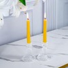 Natural Beeswax Taper Candles, DEYBBY Smokeless and Dripless Beeswax Candles,