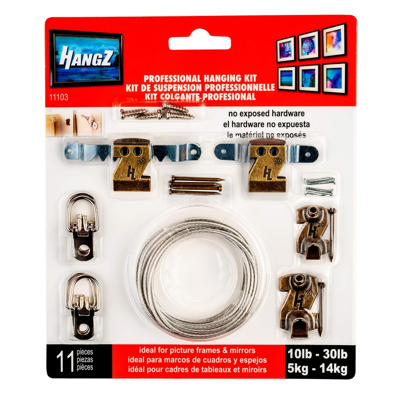 HangZ Professional Hanging Kit Picture 10lb-30lb 11103 Perfect for Multiple