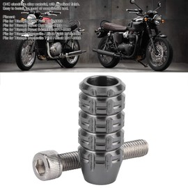 Gear Shift Lever Pedal, Motorcycle Shifter Kick Start CNC Aluminum Alloy Enlarger Foot Peg Fits Compatible with Triumph Street Scrambler Bonneville T100(Grey)