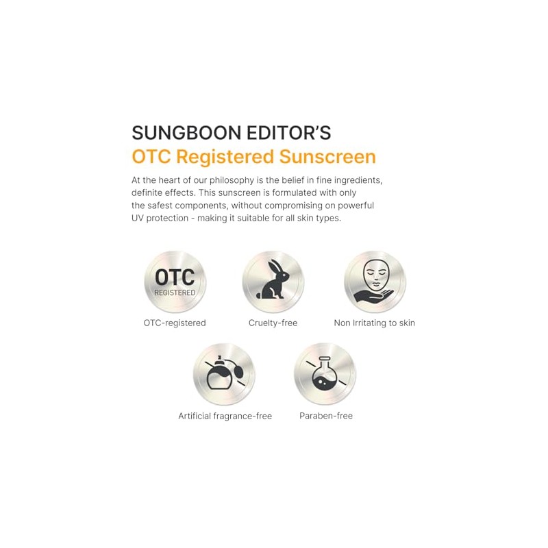 SUNGBOON EDITOR Protector solar borroso invisible, diario con amplio espectro
