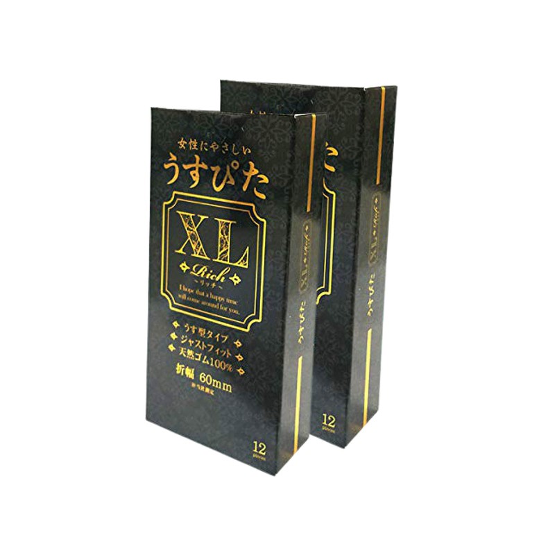 コンドームリッチ うすぴたXL 12個入 × 2箱 ジャパンメディカル