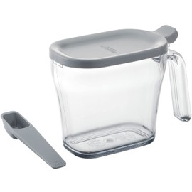 Squirrel Condiment Container (Sugar, Salt) Light Gray, 15.3 fl oz (440 ml), Liberalista Cookpot, Slim
